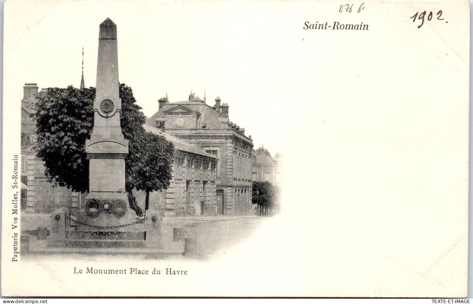 76 SAINT ROMAIN DE COLBOSC - Le Monument Place Du Havre. - Saint Romain De Colbosc