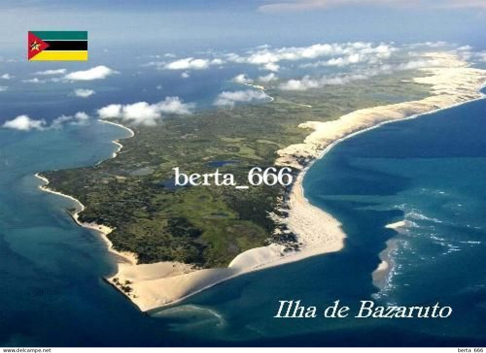 Mozambique Bazaruto Island Aerial View New Postcard - Mozambique