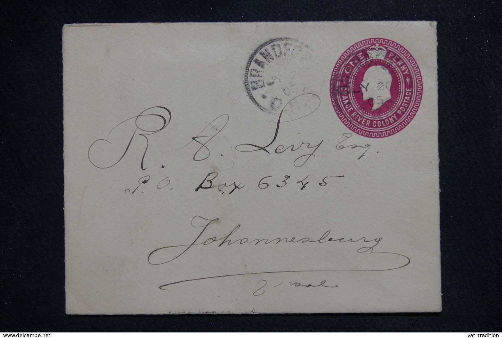 ETAT LIBRE D'ORANGE - Entier Postal Pour Johannesburg En 1905 - L 151468 - État Libre D'Orange (1868-1909)