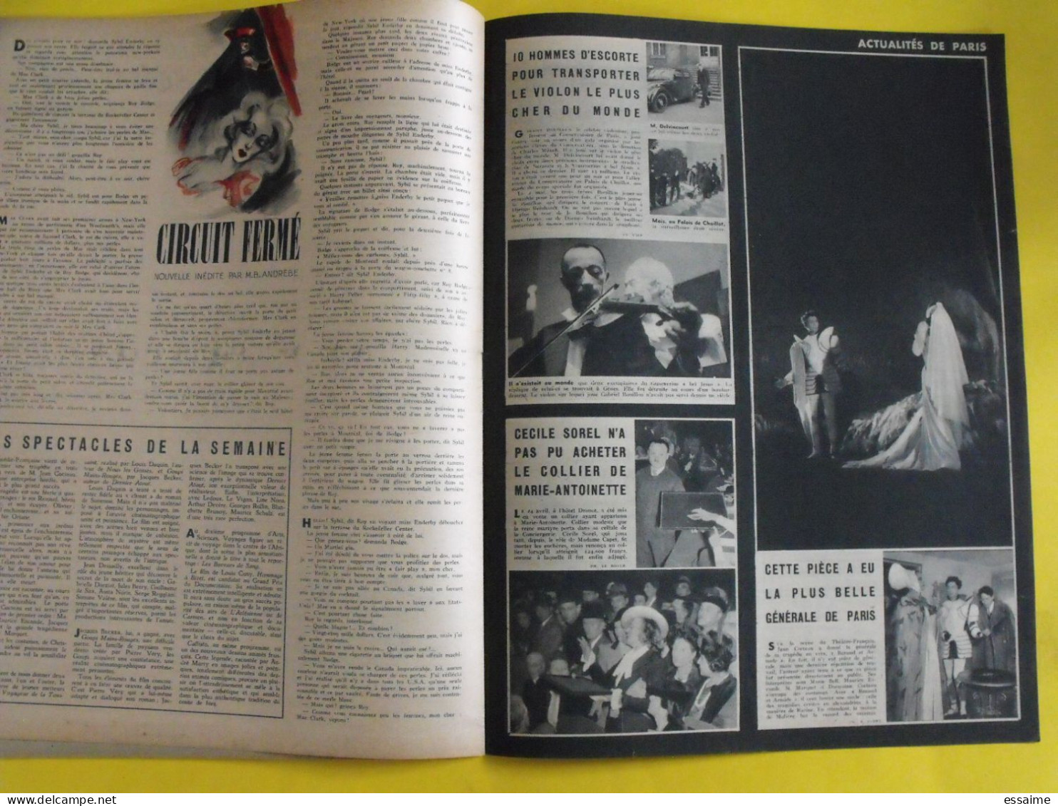 6 revues La semaine de 1943. actualités guerre photos collaboration moscou  martinique laval fuhrer katyn  raimu baquet