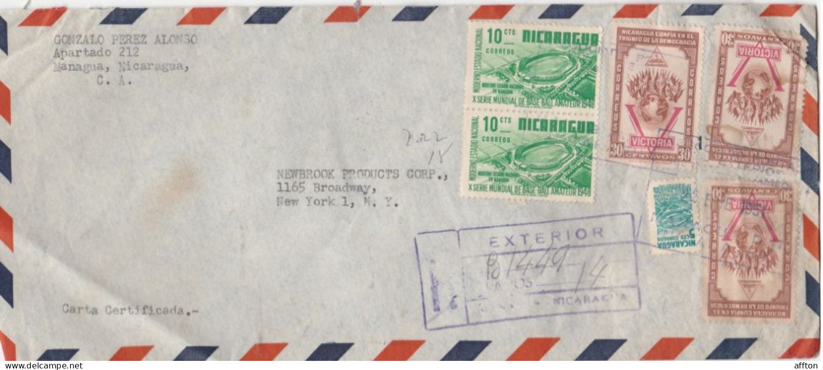 Nicaragua Old Cover Mailed - Nicaragua