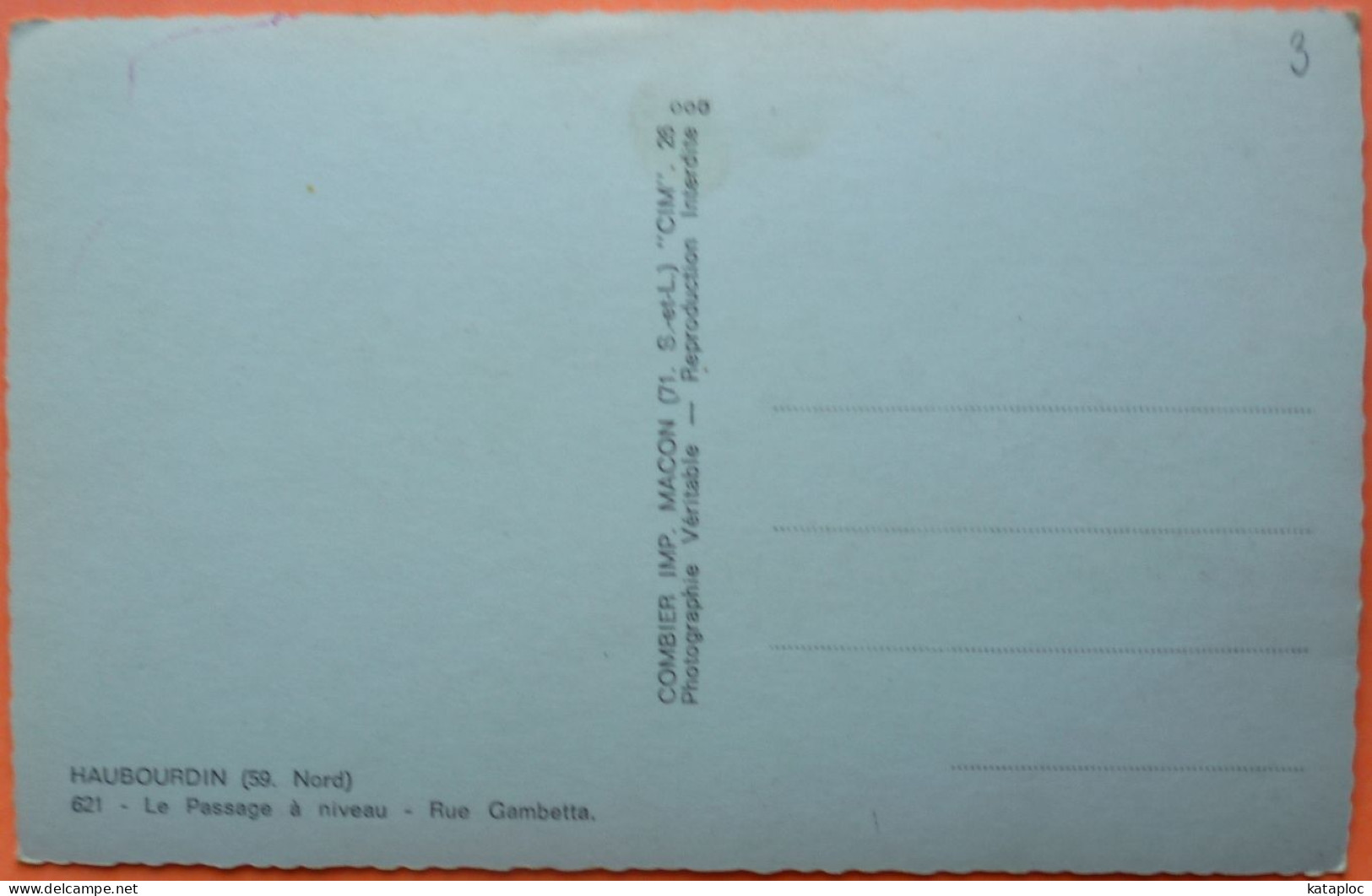 CARTE HAUBOURDIN - 59 - LE PASSAGE A NIVEAU - RUE GAMBETTA - SCANS RECTO VERSO-15 - Haubourdin