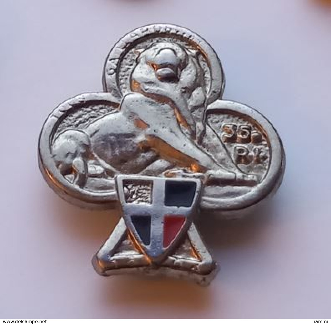 PO223 Pin's Armée Militaire 35° Régiment D'infanterie As De Trèfle Belfort Lion Achat Immédiat - Militaria