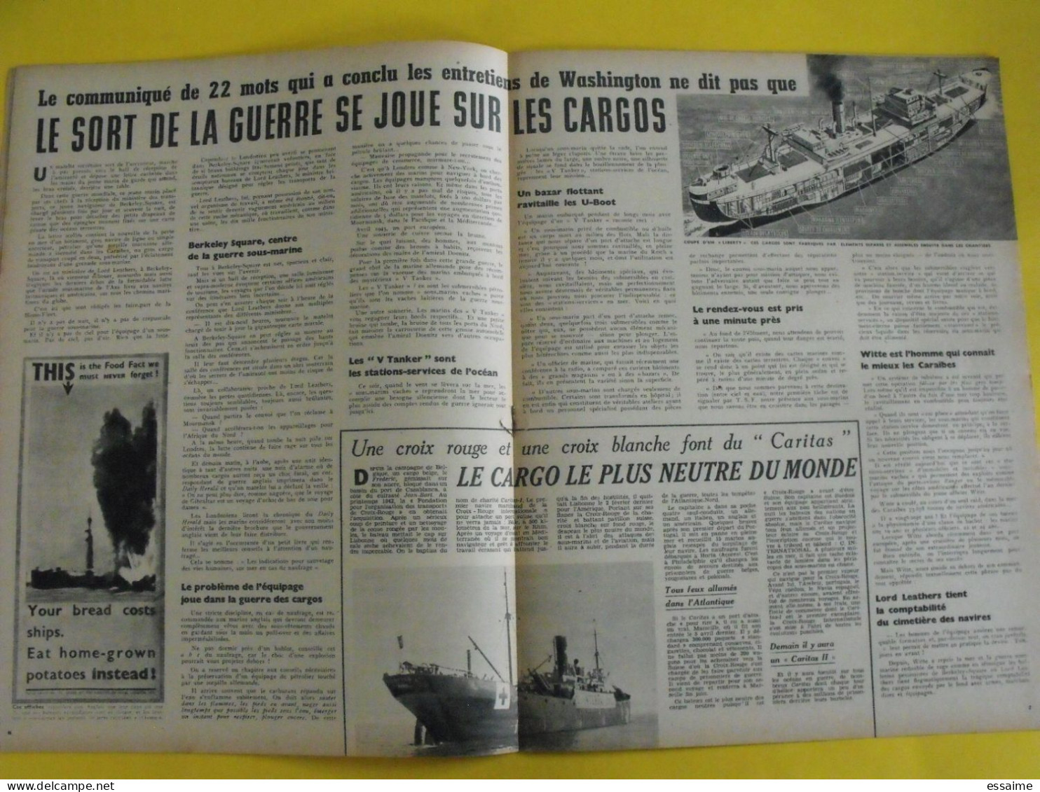 6 Revues La Semaine De 1943. Actualités Guerre Photos Collaboration Cécile Agnel Micheline Presle Vlassov Japon Jersey - Oorlog 1939-45