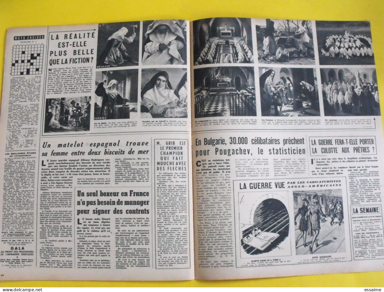 6 revues La semaine de 1943. actualités guerre photos collaboration cécile agnel micheline presle vlassov japon jersey