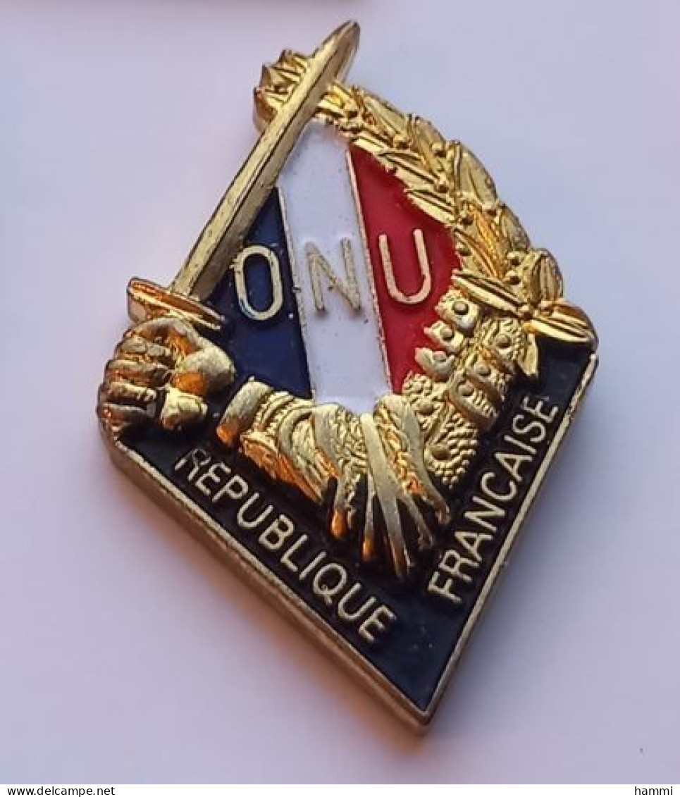 PO212 Pin's Armée Militaire ONU République Française Achat Immédiat - Army