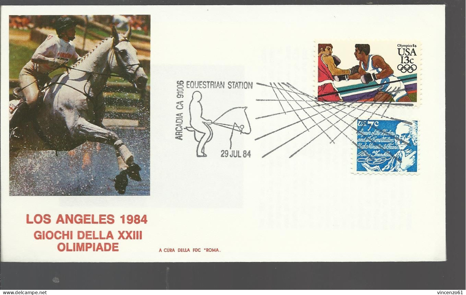 LOS ANGELES OLIMPIC GAMES 1984 EQUESTRIAN STATION - Horses