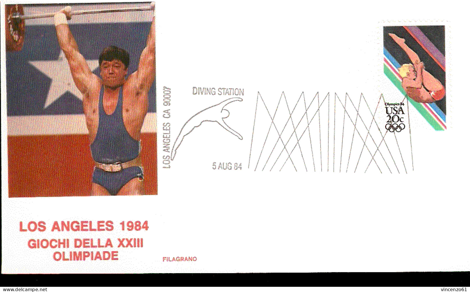 LOS ANGELES OLIMPIC GAMES 1984 DIVING STATION - Salto De Trampolin