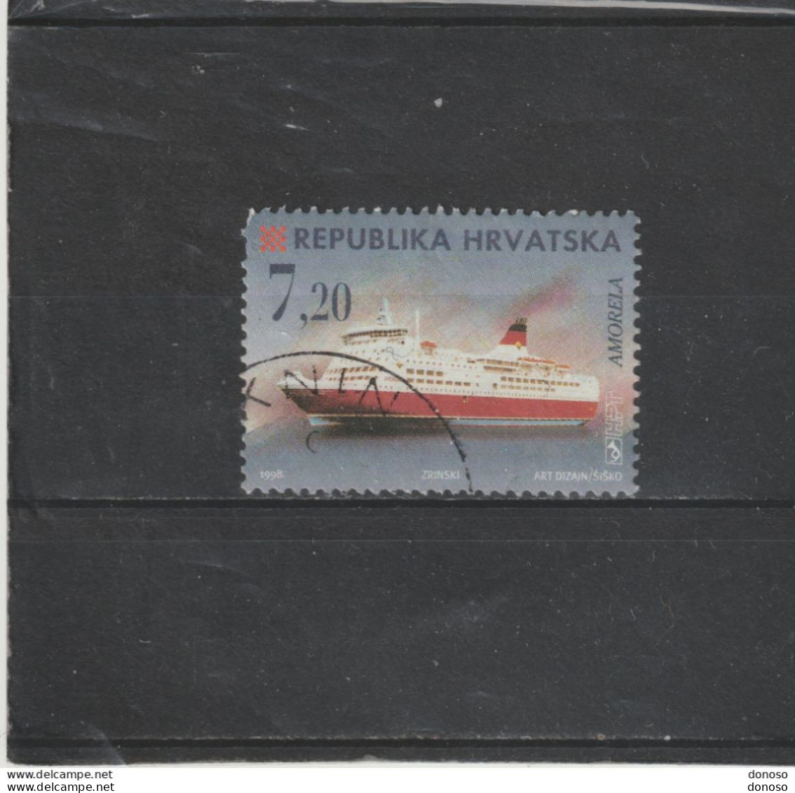 CROATIE 1998 Bateau, Paquebot Yvert 450 Oblitéré, Used - Kroatien