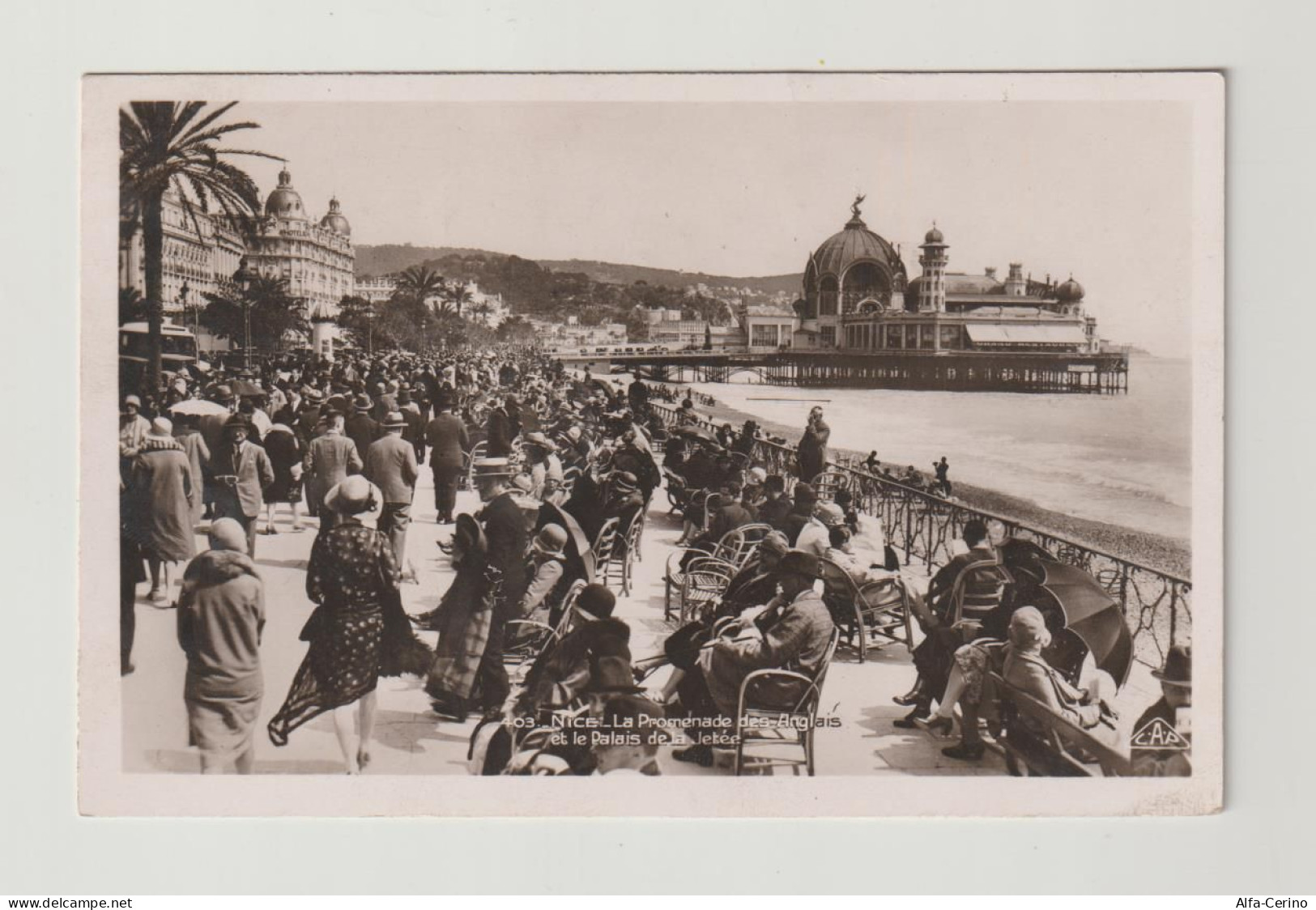 NICE:  LA  PROMENADE  DES  ANGLAIS  ET  LE  PALAIS  DE  LA  JETEE  -  PHOTO  -  FP - Scènes Du Vieux-Nice