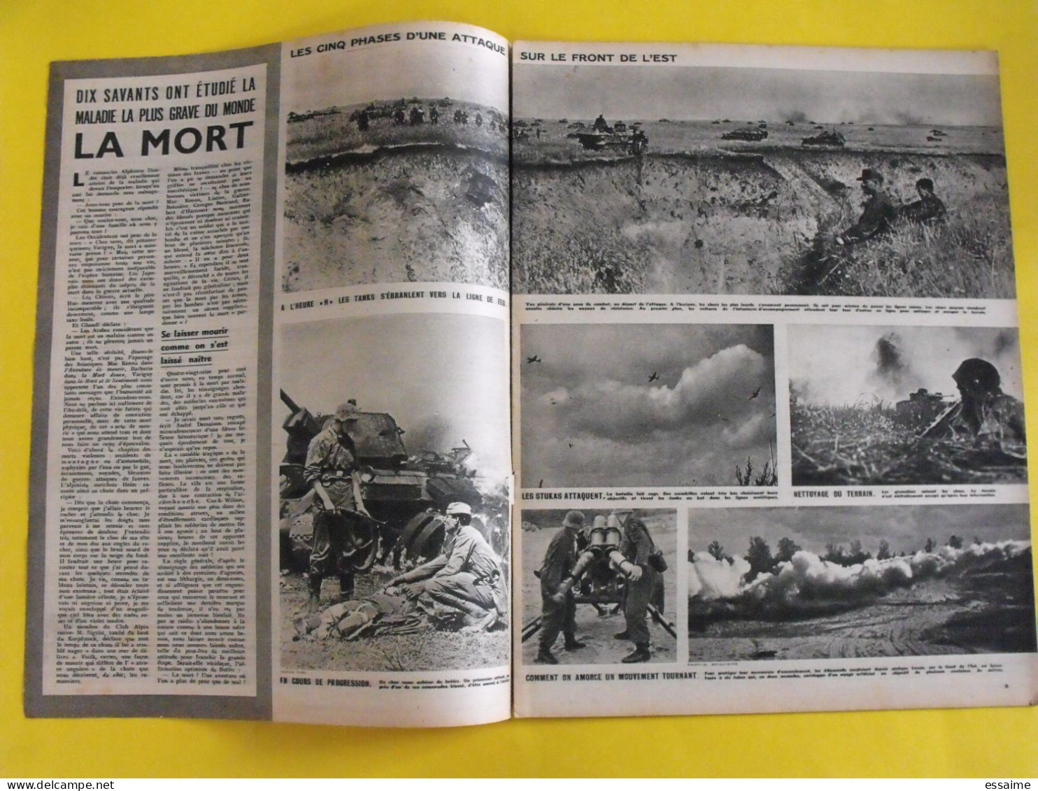 6 revues La semaine de 1943. actualités guerre photos collaboration micheline presle suède espagne sicile crète rome