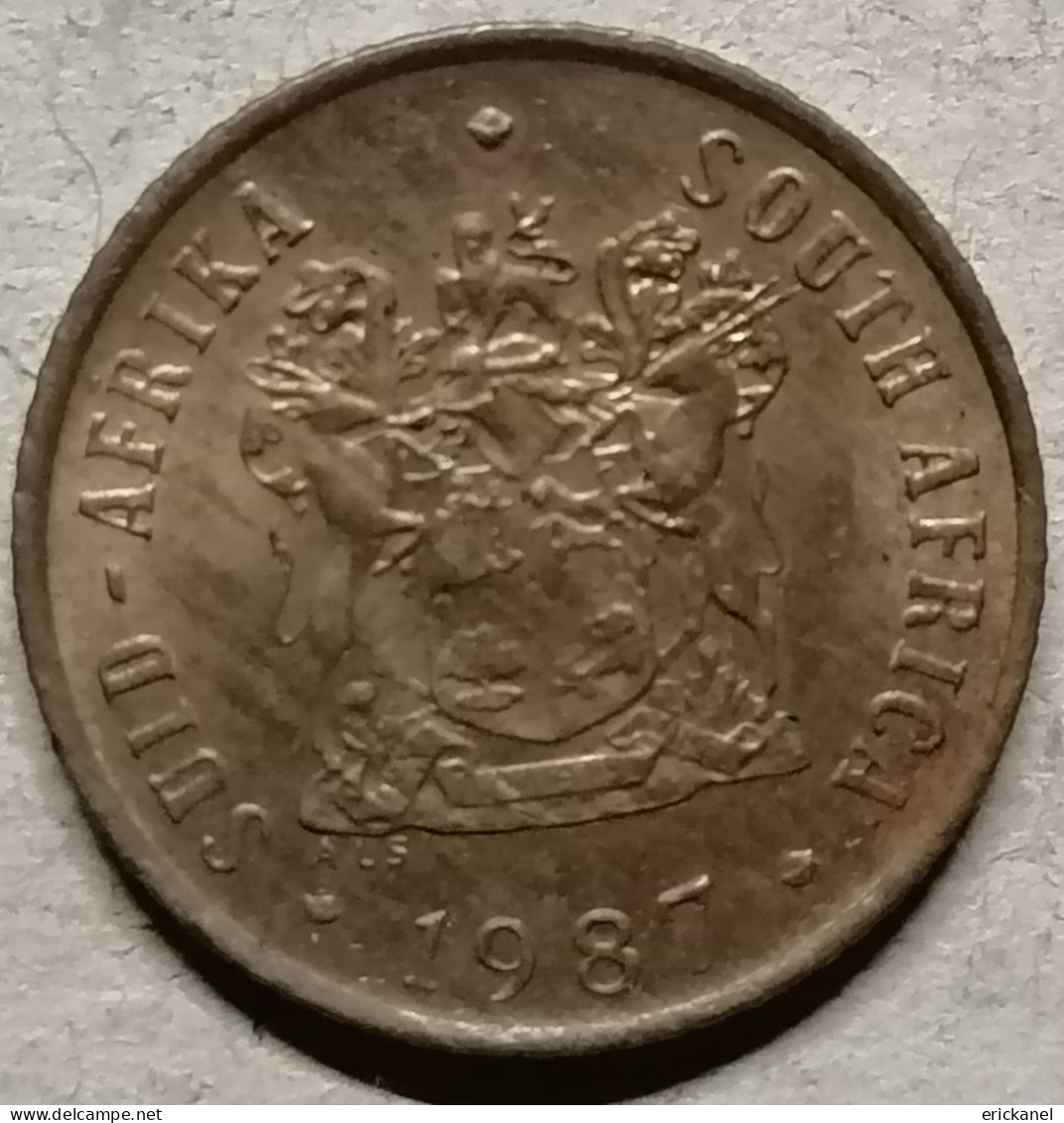 SOUTH AFRICA 1987 1 CENT - Sud Africa