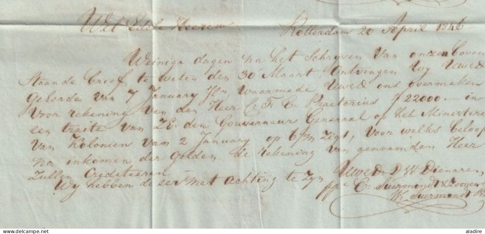 1855 - Entire 2-page Letter From CHERIBON Today CIREBON, Java, Indonesia   To BATAVIA, Today DJAKARTA, Indonesia - Netherlands Indies