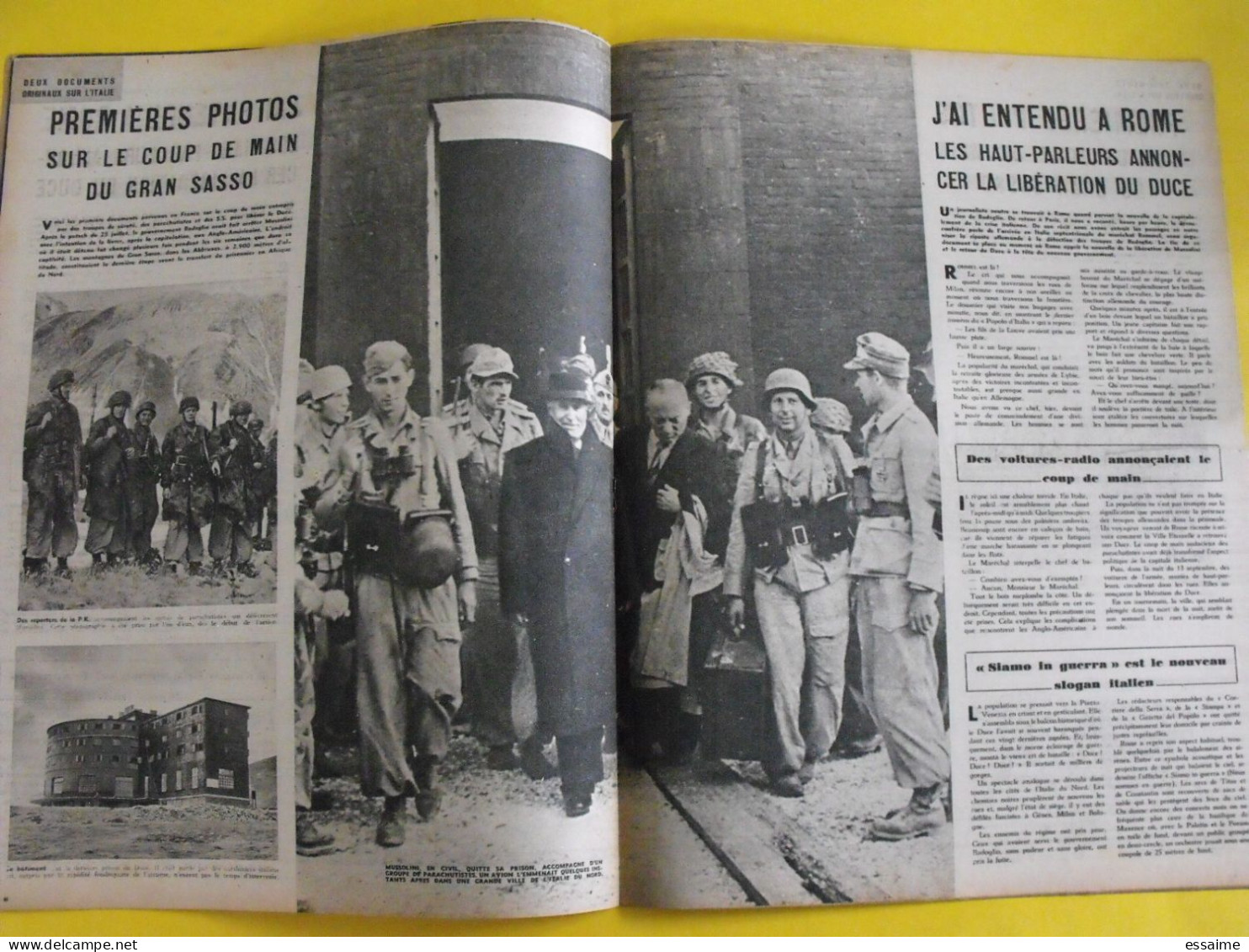 6 revues La semaine de 1943. actualités guerre photos collaboration piaf athènes  venise japon LVF daniel gélin japon