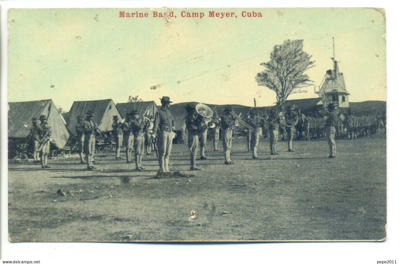 Postcard (Antilles CUBA) - Marine Band, Camp MEYER - Cuba - Cuba