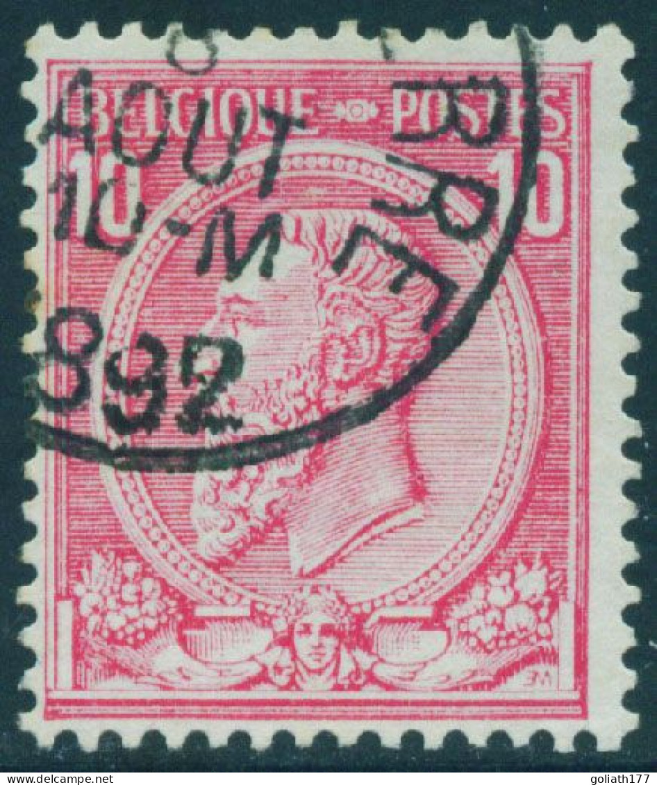 46b Gestempeld - Roze Op Geelachtig - Obp 25 Euro - 1884-1891 Léopold II