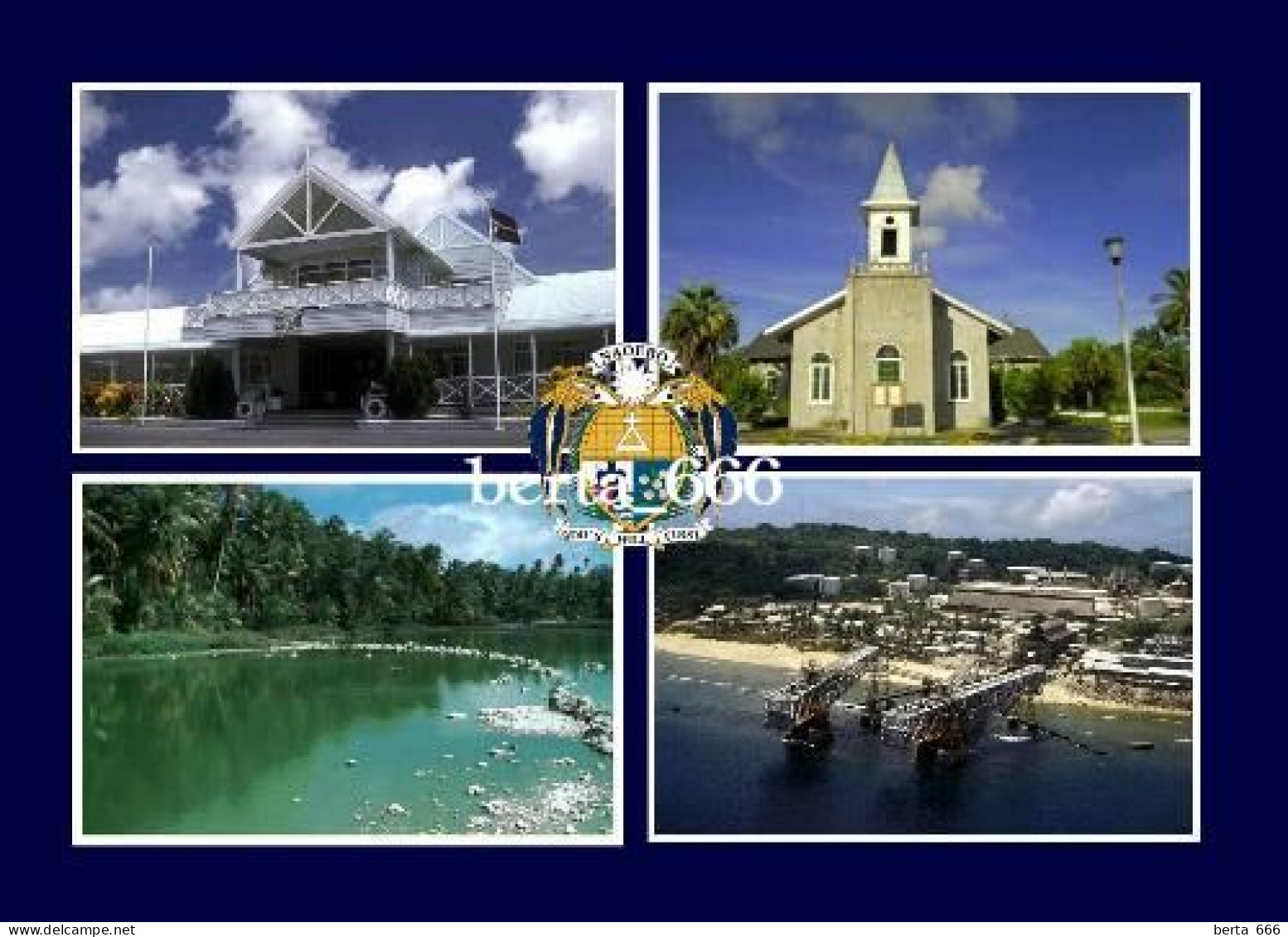 Nauru Island Multiview Church New Postcard - Nauru