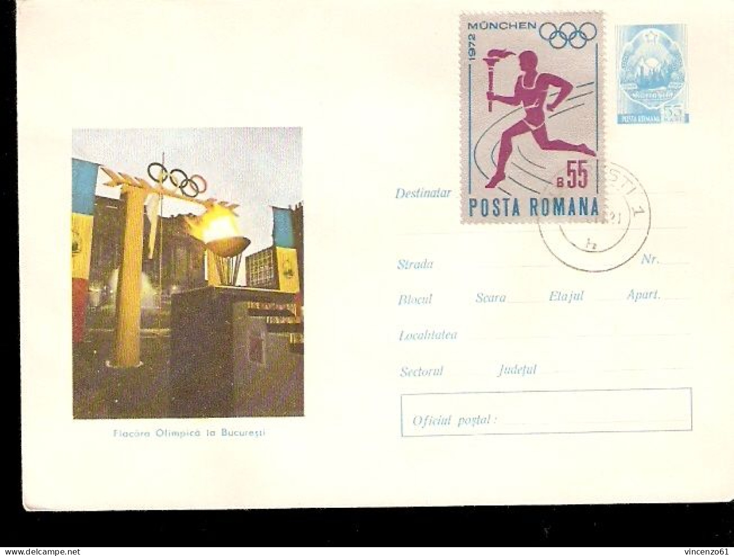 Munchen 72 POSTA ROMANA - Estate 1972: Monaco