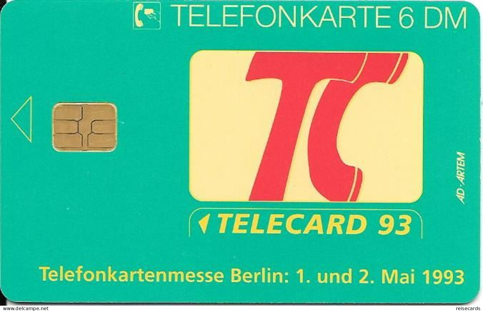 Germany: O 832 C 04.93 Telecard Expo 93 Berlin - O-Series: Kundenserie Vom Sammlerservice Ausgeschlossen