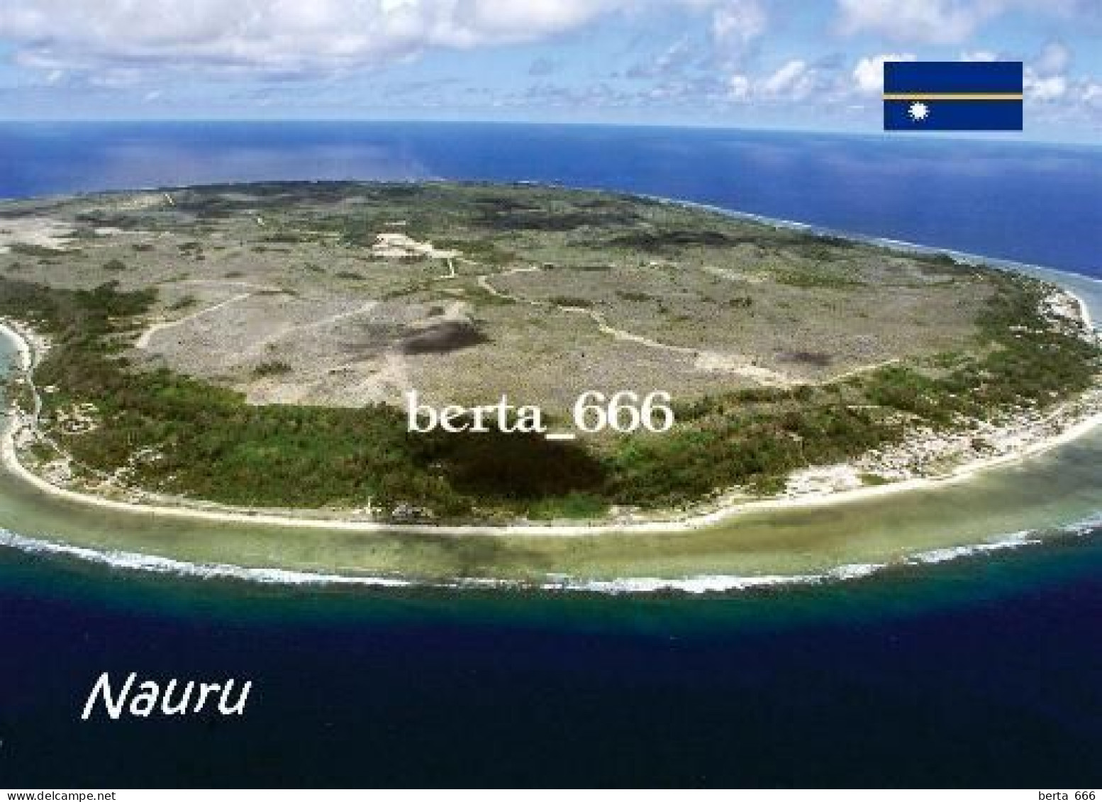 Nauru Island Aerial View New Postcard - Nauru