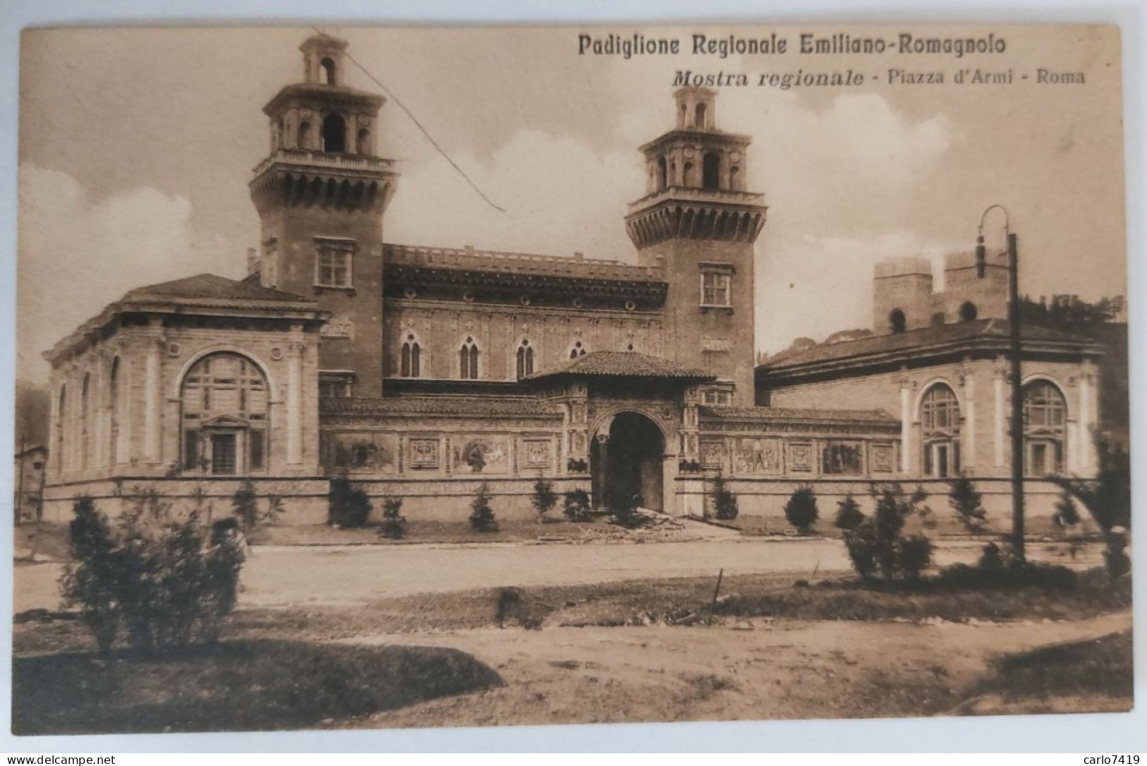 1911 - Mostra Regionale - Piazza D'Armi - Padiglione Regionale Emiliano-Romagnolo - Ufficiale Comitato - Crt0035 - Exposiciones