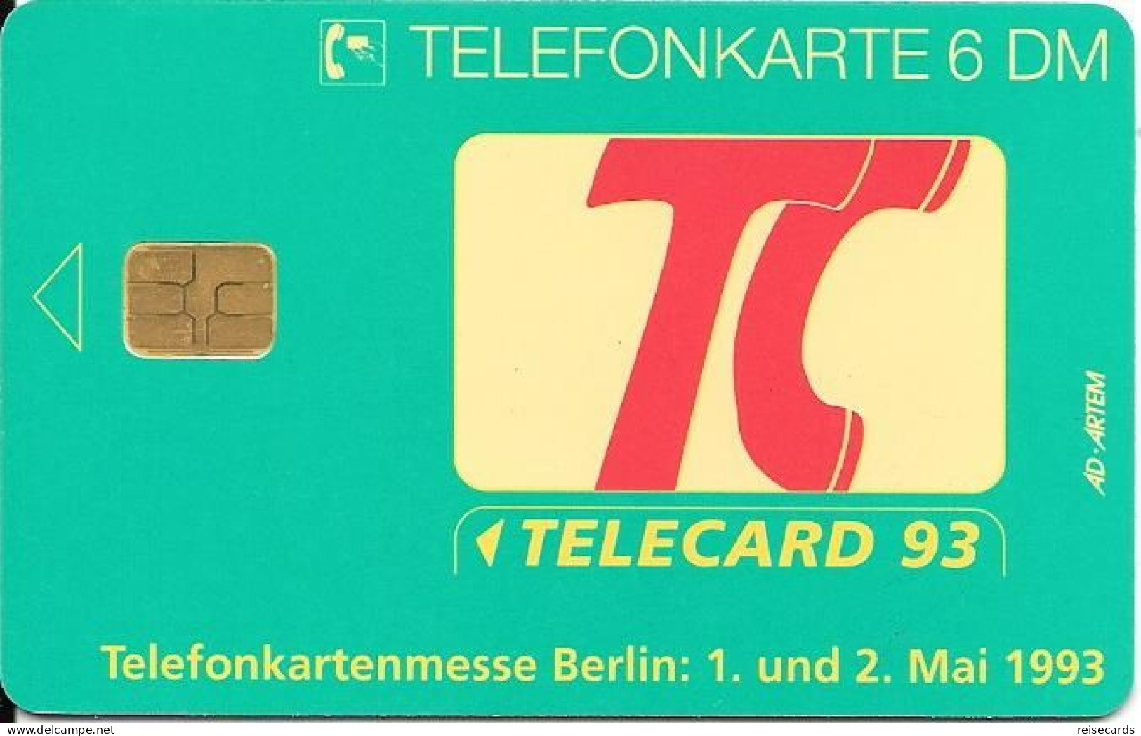 Germany: O 832 B 04.93 Telecard Expo 93 Berlin - O-Series: Kundenserie Vom Sammlerservice Ausgeschlossen