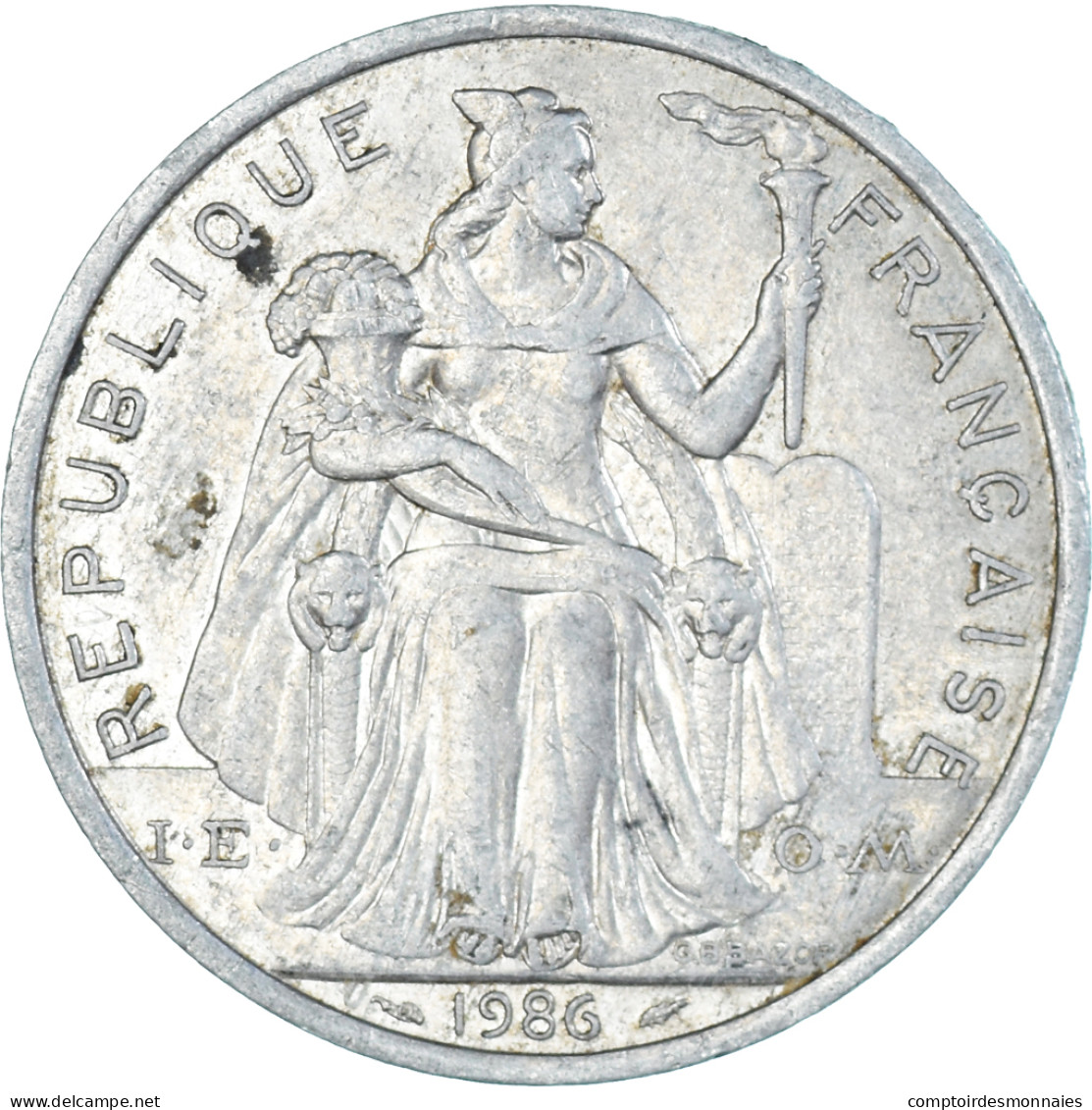 Monnaie, Nouvelle-Calédonie, 5 Francs, 1986 - Nueva Caledonia