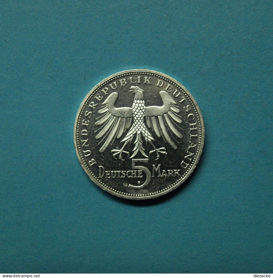 Bund 1955 5 DM Friedrich Von Schiller, Originalmünze! (Kof18/5 - 5 Marchi