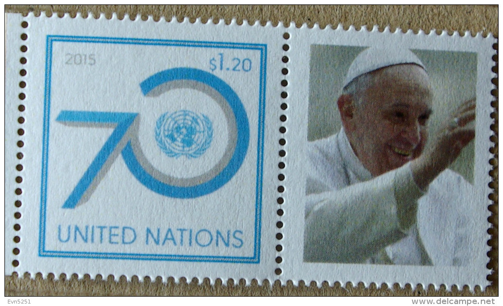 N1-H5 :  Nations Unies New York : Visite Du Pape François - Unused Stamps