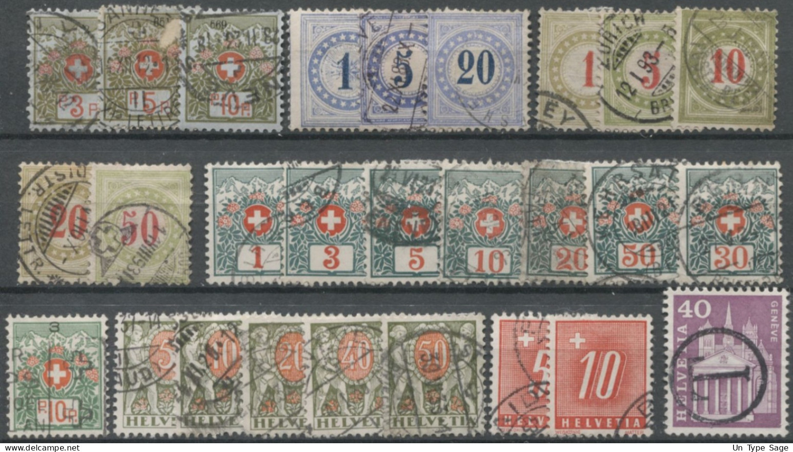 Suisse - Lot Taxe Oblitérés - (F1631) - Segnatasse