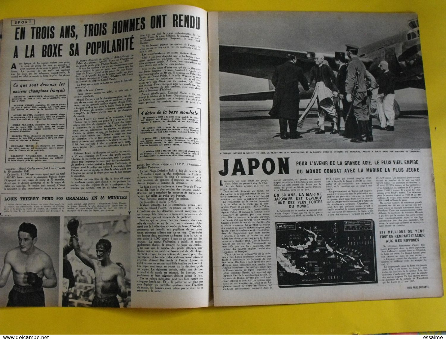 6 Revues La Semaine De 1943-44. Actualités Guerre Photos Collaboration Japon Thailande Siam Bamaw Boxe Raimu - Oorlog 1939-45