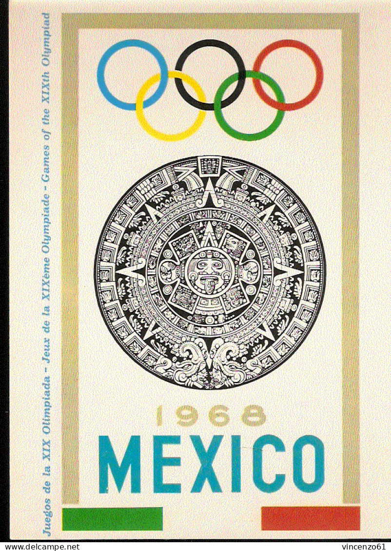 CARTOLINA D'EPOCA OLIMPIC GAME MEXICO 1968 CITTA DEL MESSICO - Verano 1968: México