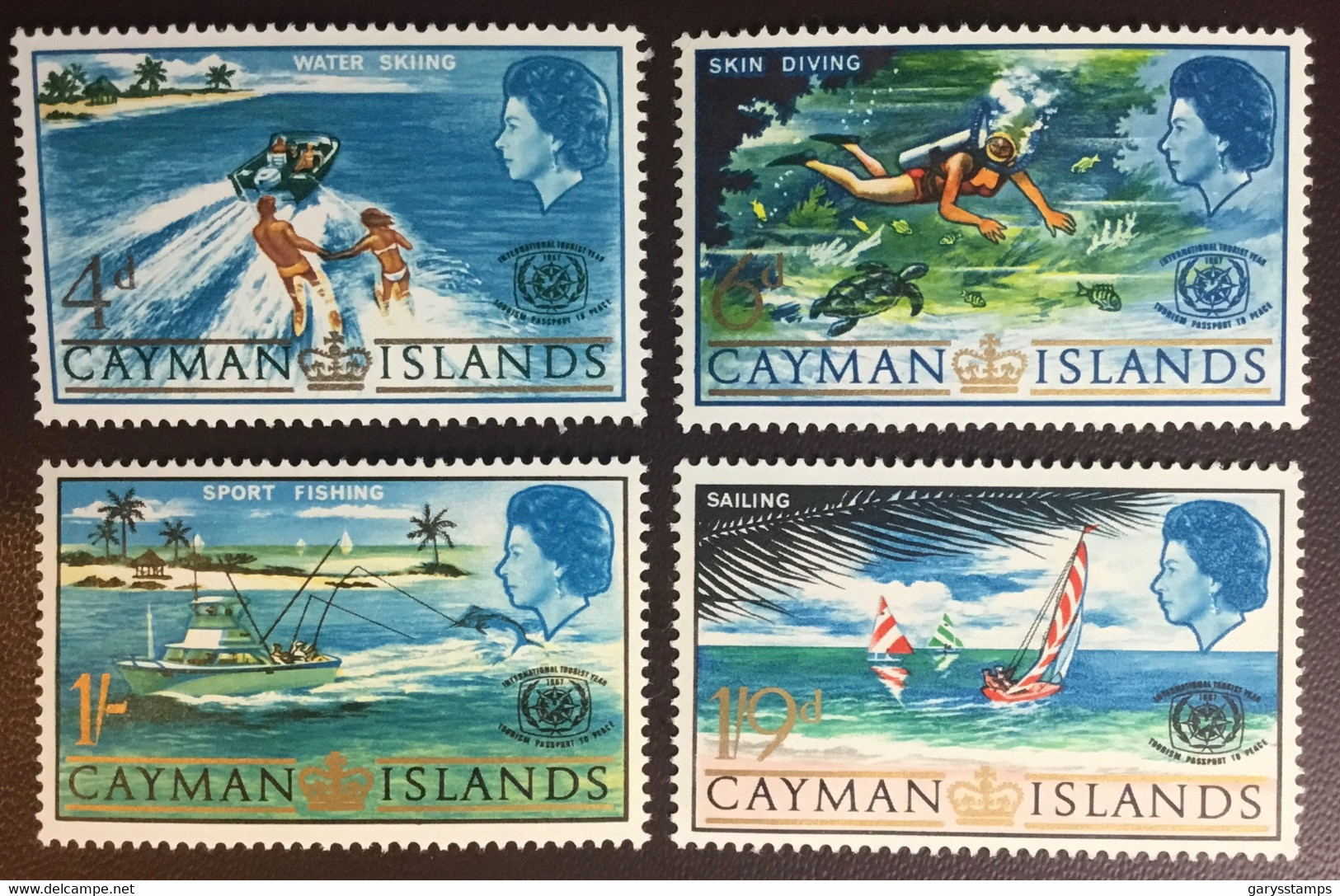 Cayman Islands 1967 Tourism Marine Life MNH - Caimán (Islas)