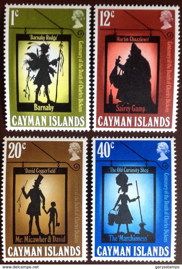 Cayman Islands 1970 Dickens MNH - Caimán (Islas)