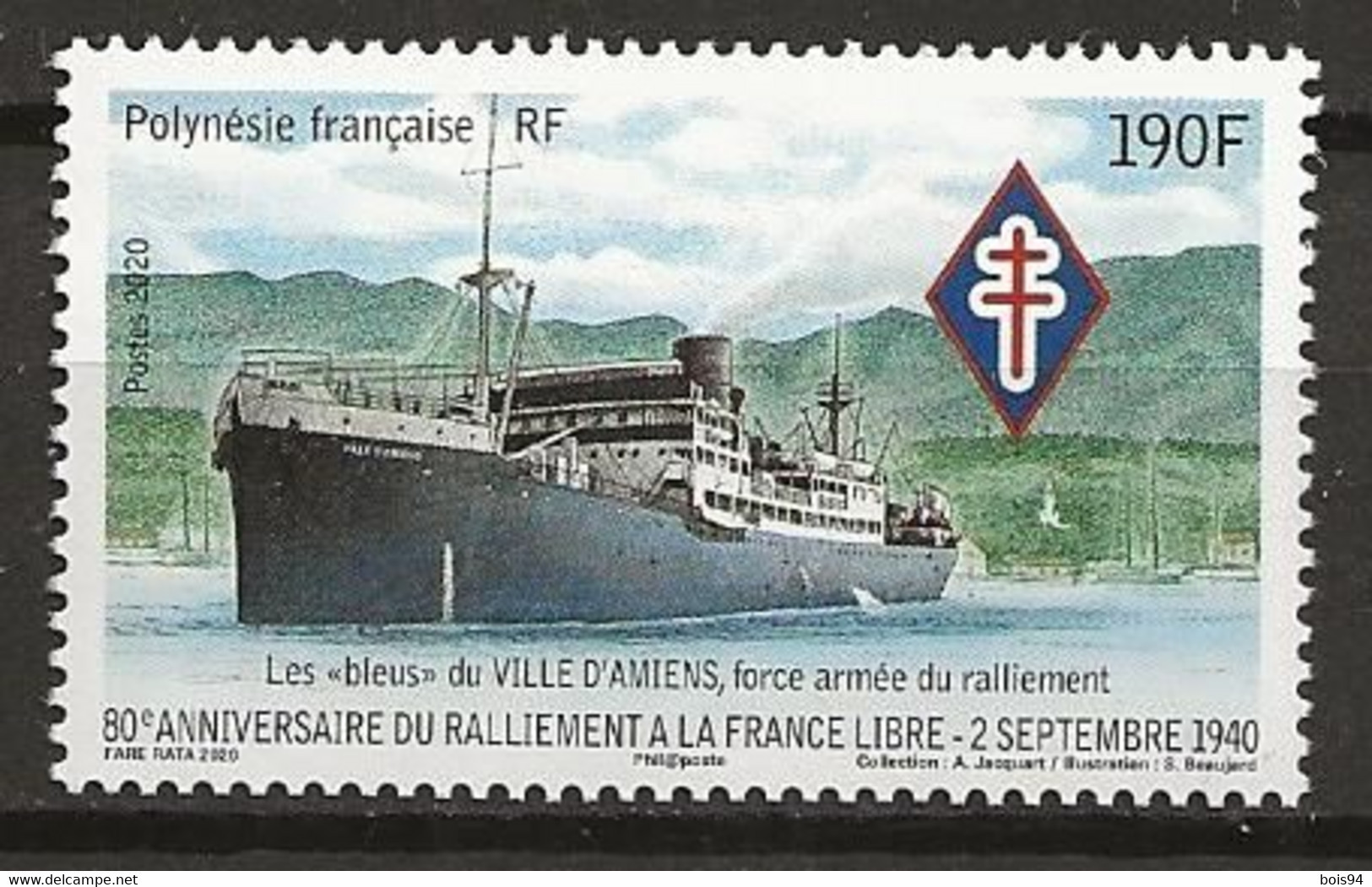 POLYNÉSIE 2020 . N° 1248 . Neuf ** (MNH) - Unused Stamps