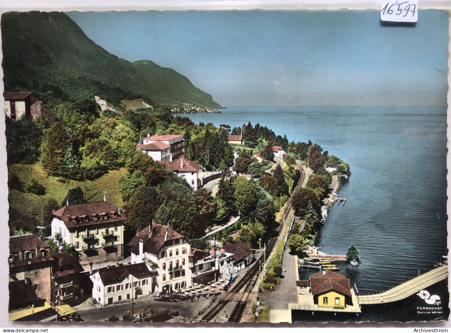 Le Bouveret - En Avion Au-dessus-de ... - Avec L'Hôtel Taverne De La Tour (16'597) - Port-Valais