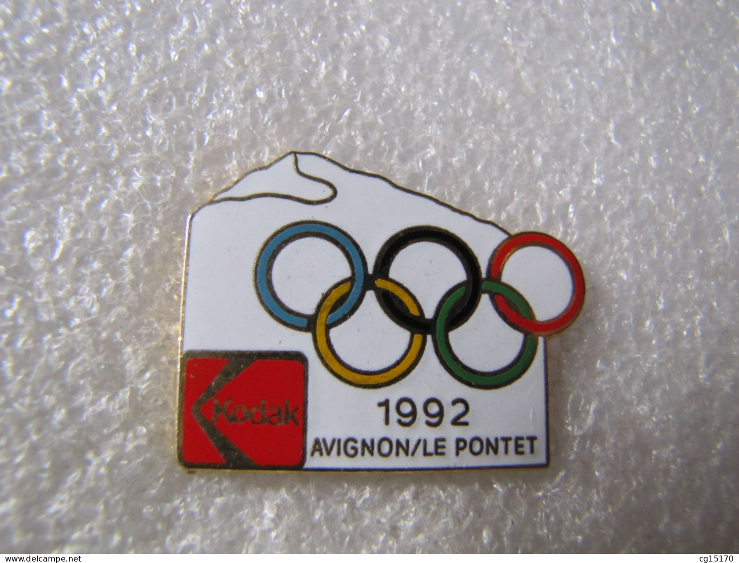 PIN'S      KODAK   JEUX OLYMPIQUES ALBERTVILLE 92  AVIGNON LE PONTET - Fotografia