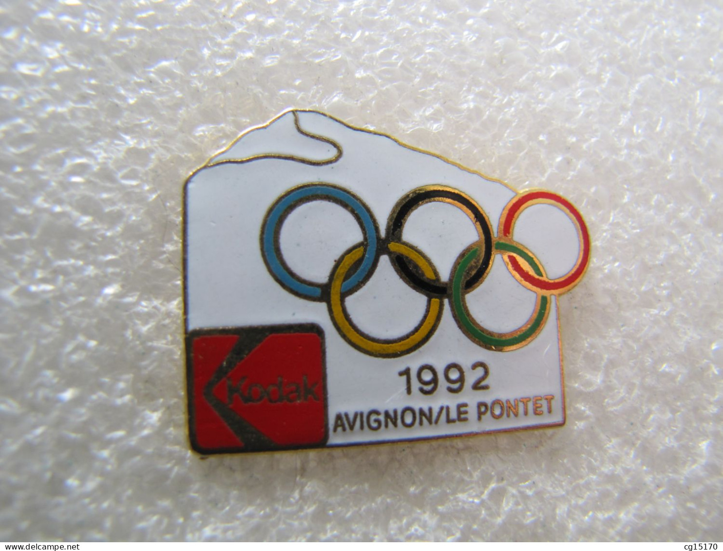 PIN'S      KODAK   JEUX OLYMPIQUES ALBERTVILLE 92  AVIGNON LE PONTET - Photographie