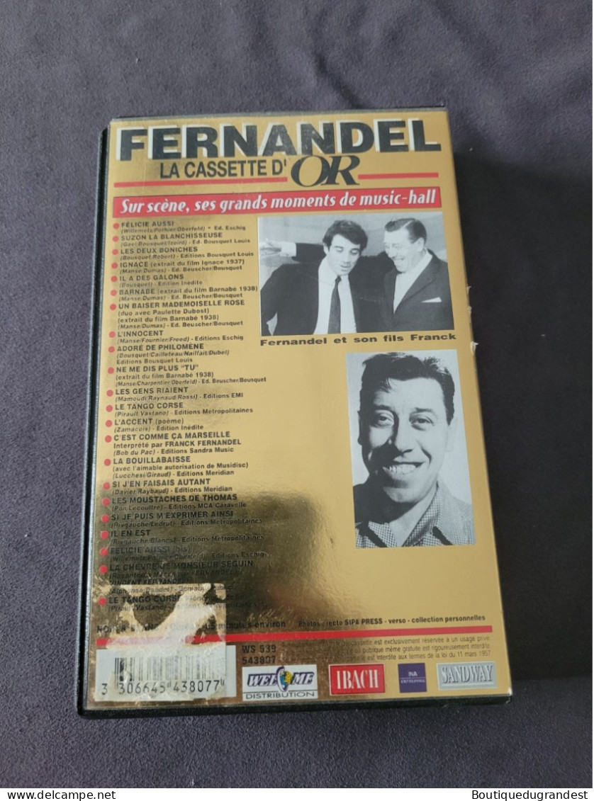 CASSETTE VHS Fernandel - Komedie