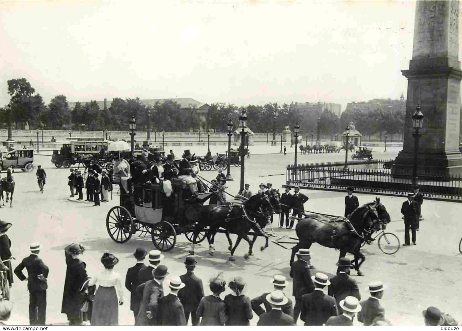 Reproduction CPA - 75 Paris - Place De La Concorde - Fiacre - Paris 1900 - 8 - Sélection Du Reader's Digest - CPM - Voir - Sin Clasificación