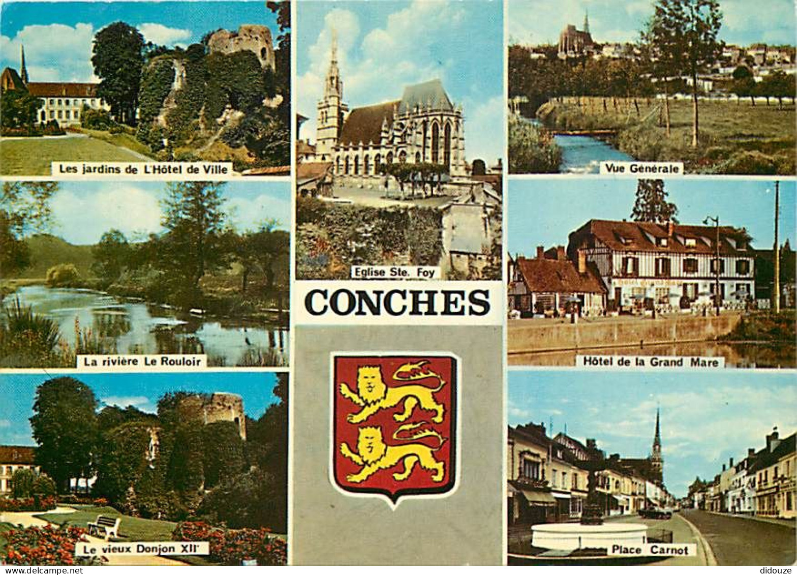 27 - Conches En Ouche - Multivues - Blasons - CPM - Voir Scans Recto-Verso - Conches-en-Ouche