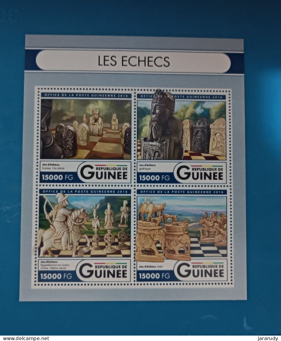 GUINEA AJEDREZ 2016 Yv 8509/12 MNH - Schach