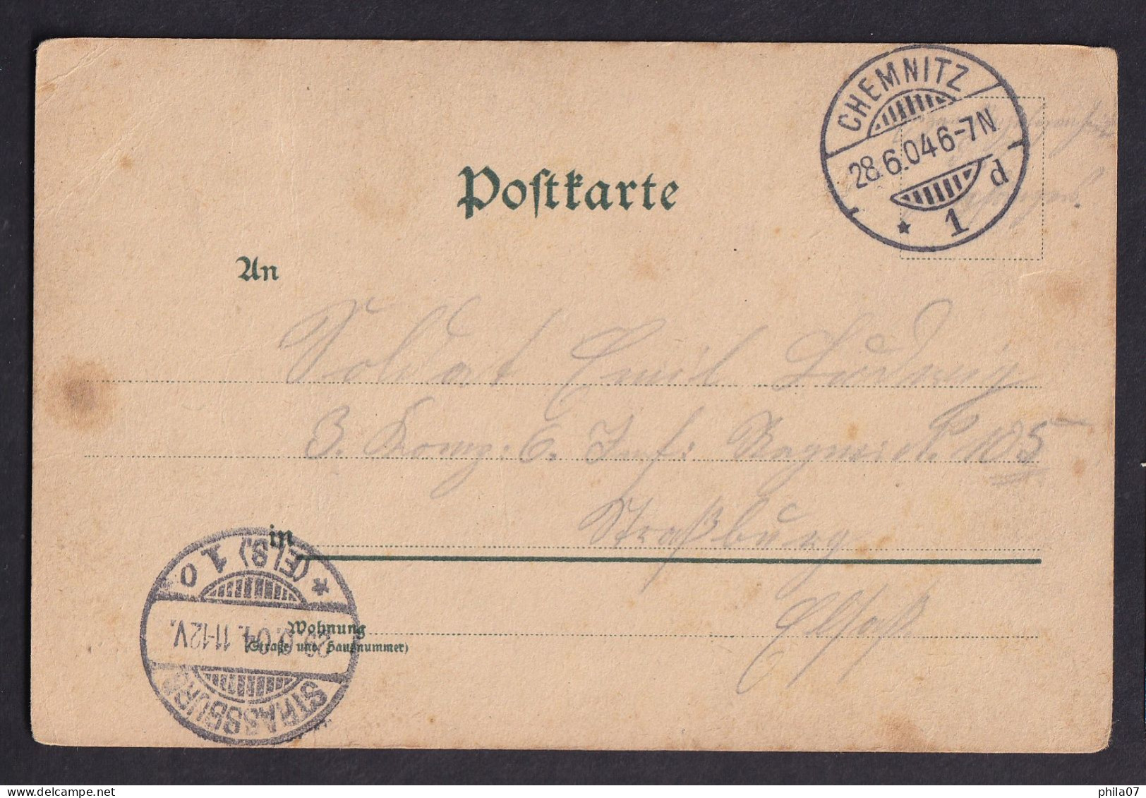 Gruss Aus ... / Year 1904 / Long Line Postcard Circulated, 2 Scans - Saluti Da.../ Gruss Aus...