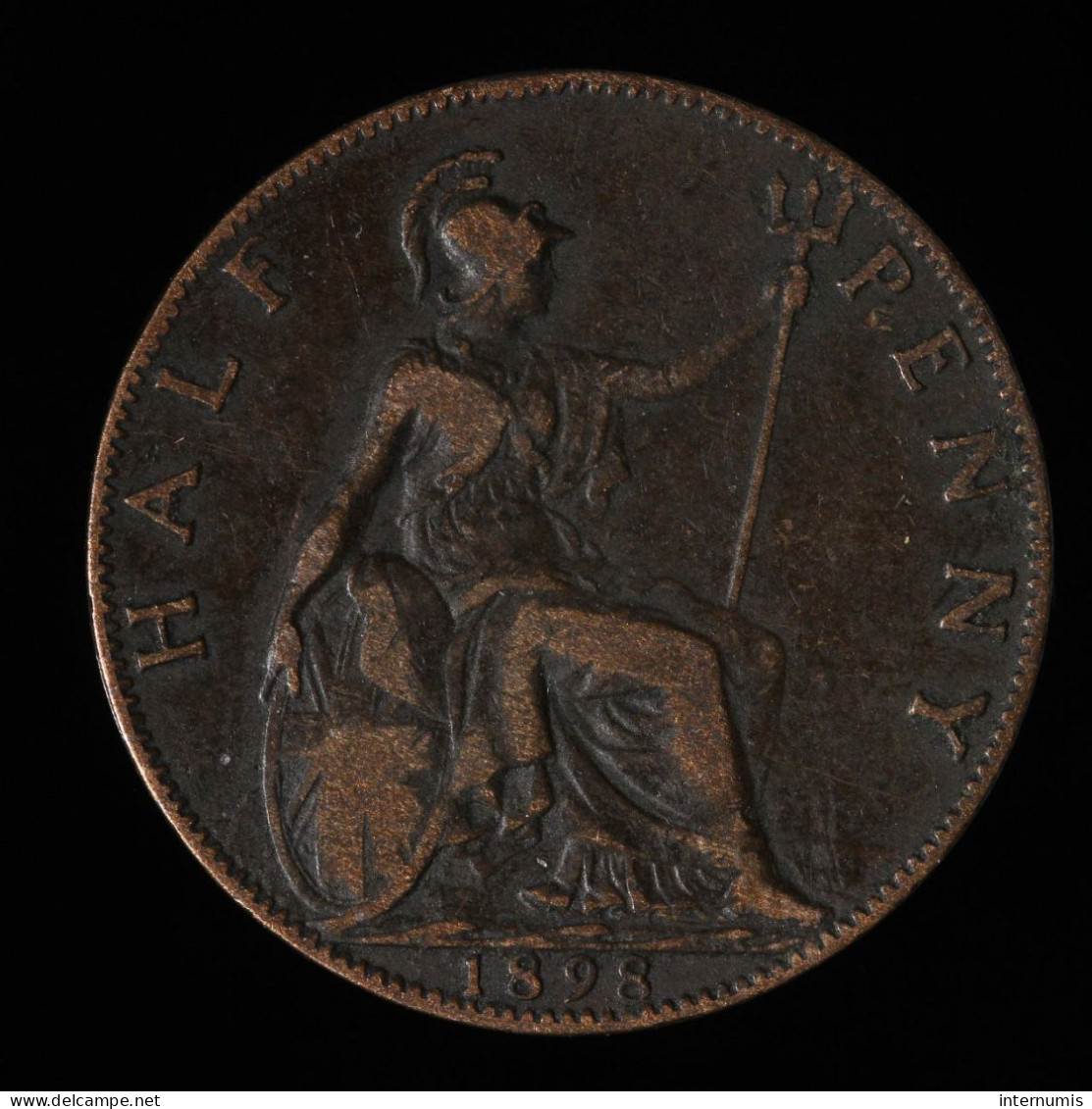  Grande-Bretagne / United Kingdom, Victoria, Half Penny, 1898, , Bronze, TB+ (VF),
KM#789 - C. 1/2 Penny