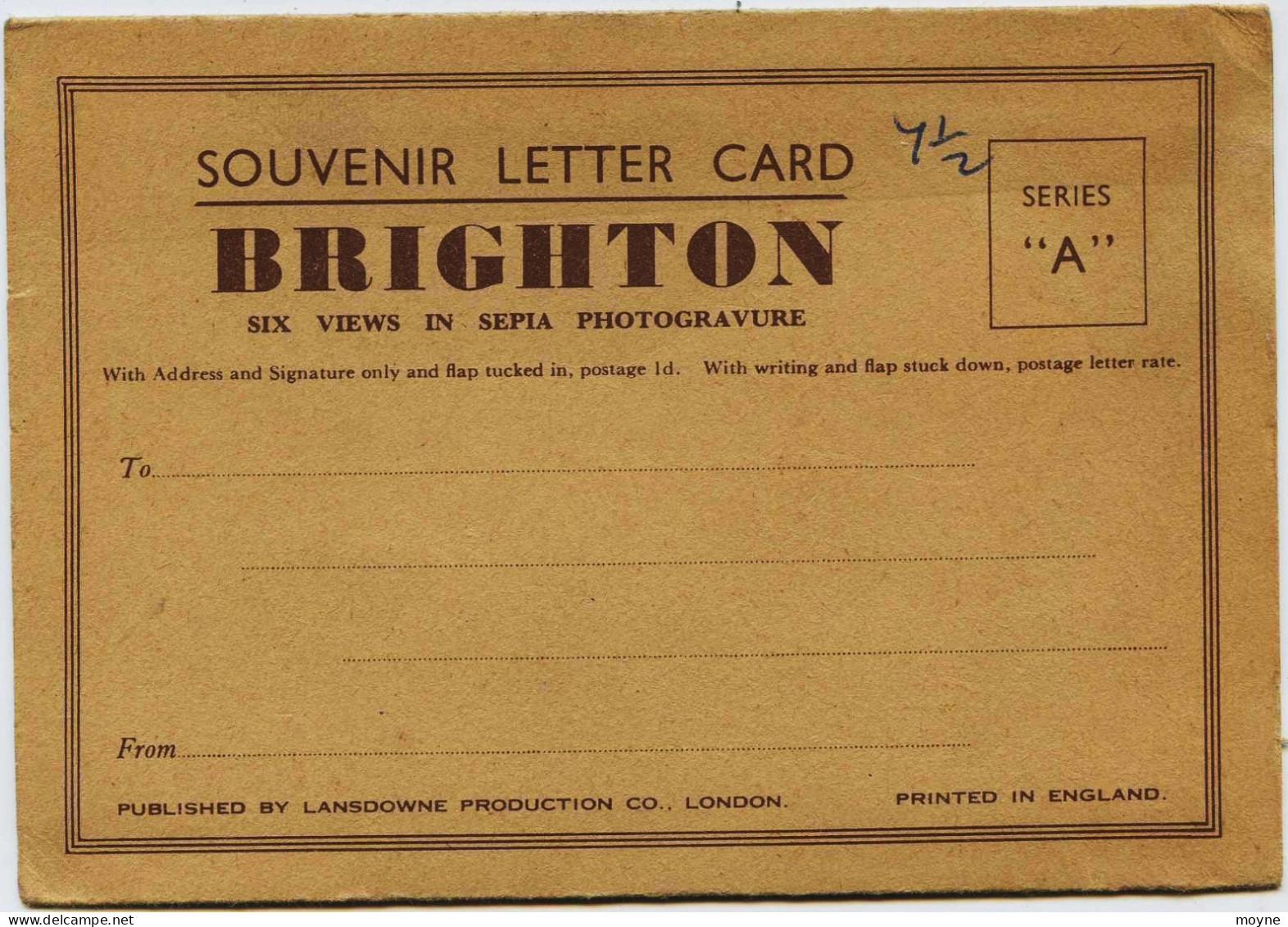 3197 - Angleterre -  BRIGHTON :  Carnet De 6 Vues  Complet   1945/1950 - Brighton