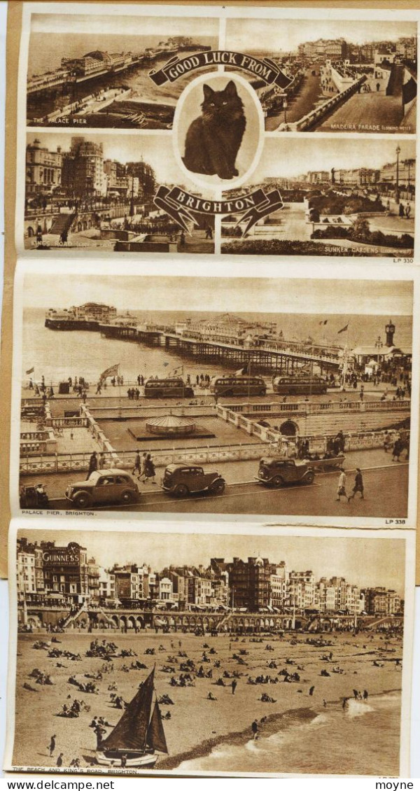 3197 - Angleterre -  BRIGHTON :  Carnet De 6 Vues  Complet   1945/1950 - Brighton