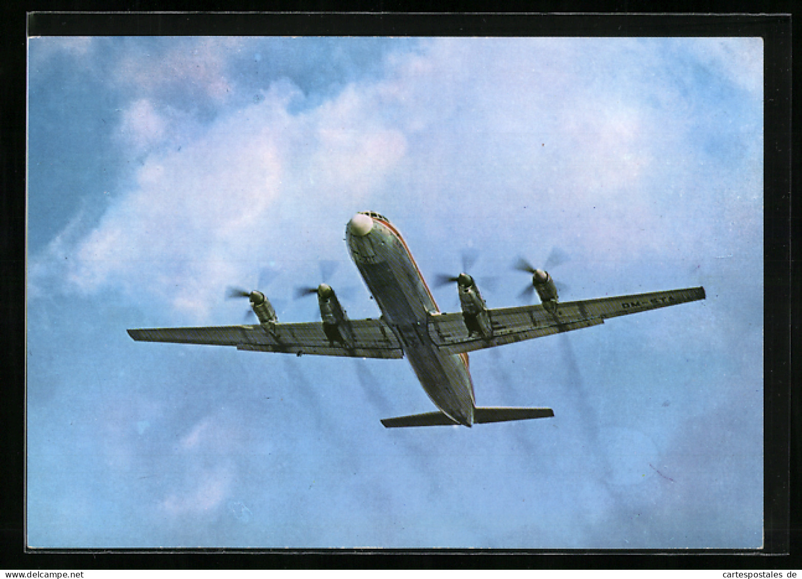 AK Propeller-Turbinen-Verkehrsflugzeug IL 18, Interflug  - 1946-....: Moderne