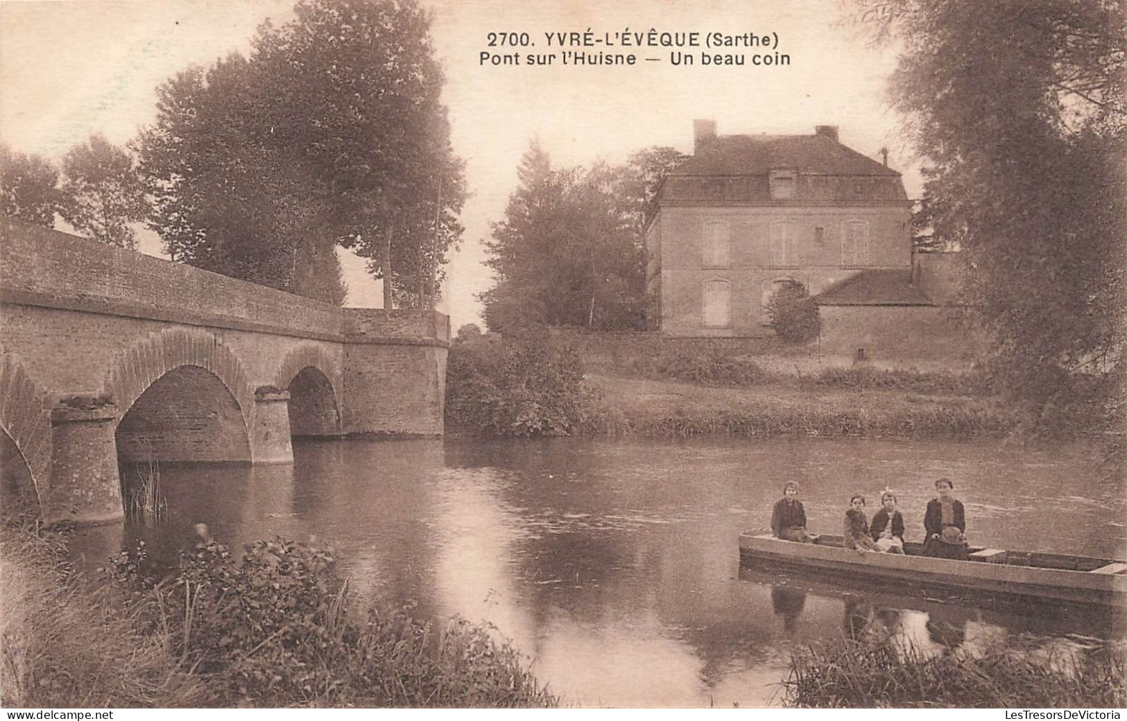 FRANCE - Yvré-L'évêque - Pont Sur L'Huisne - Un Beau Coin - Animé - Carte Postale Ancienne - Autres & Non Classés