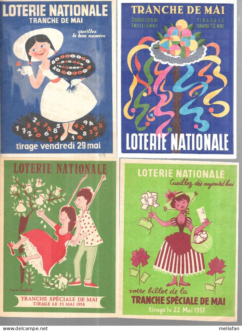 KB1896 - DEPLIANTS LOTERIE NATIONALE - TIRAGES DIVERS - Lottery Tickets