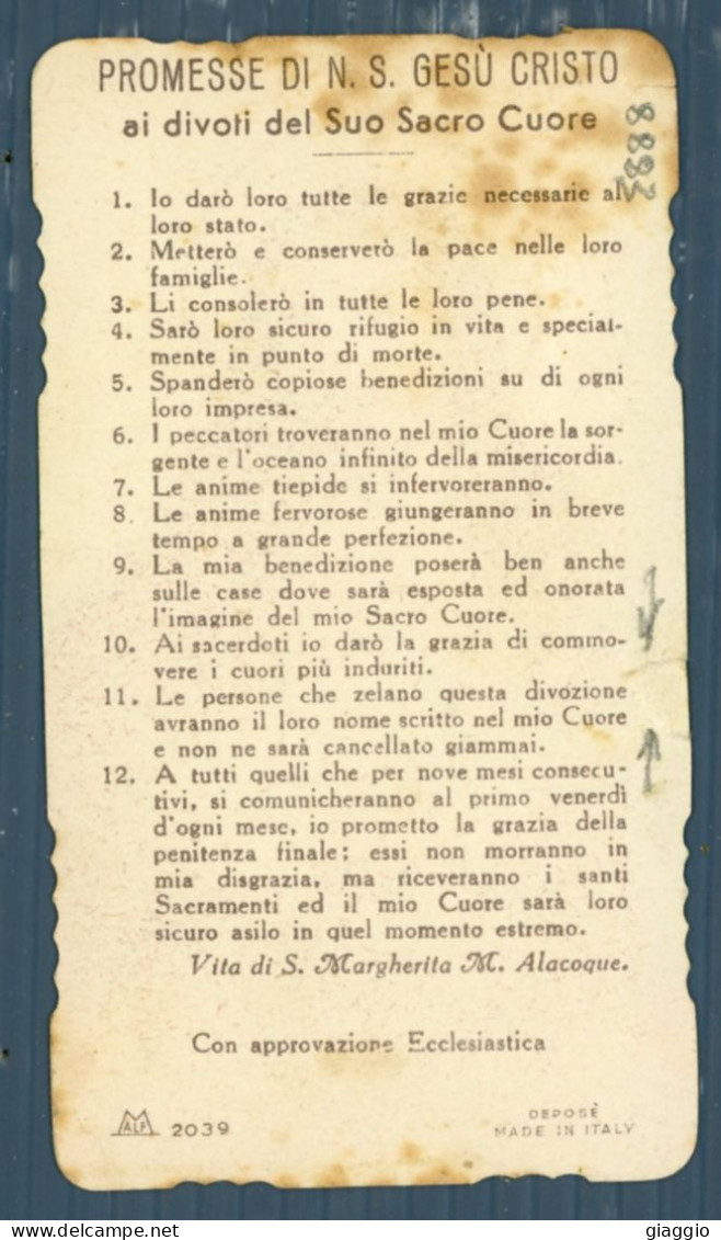 °°° Santino N. 8883 - Sacro Cuore °°° - Religión & Esoterismo